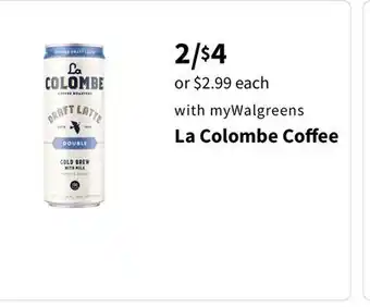 Walgreens La Colombe Coffee offer
