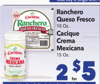 Vallarta Supermarkets Ranchero Queso Fresco offer