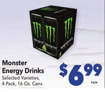 Vallarta Supermarkets Monster Energy Drinks offer