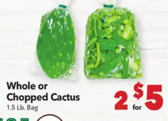 Vallarta Supermarkets Whole or Chopped Cactus offer