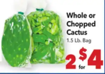 Vallarta Supermarkets Whole or Chopped Cactus offer