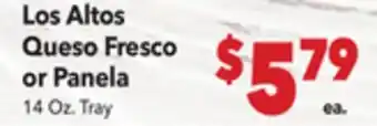 Vallarta Supermarkets Los Altos Queso Fresco or Panela offer