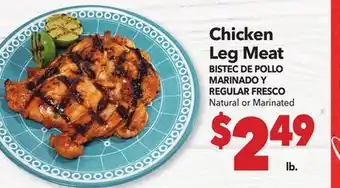 Vallarta Supermarkets Chicken Leg Meat/BISTEC DE POLLO MARINADO Y REGULAR FRESCO offer