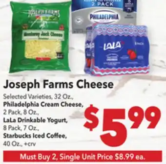 Vallarta Supermarkets Joseph Farms Cheese offer