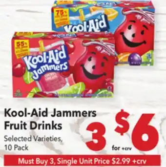 Vallarta Supermarkets Kool-Aid Jammers Fruit Drinks offer