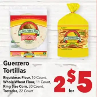 Vallarta Supermarkets Guerrero Tortillas offer