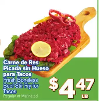El Super Fresh Fresh Boneless Beef Stir Fry for Tacos offer