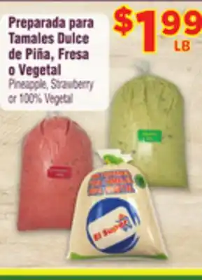 El Super Fresh Pineapple, Strawberry or 100% Vegetal offer