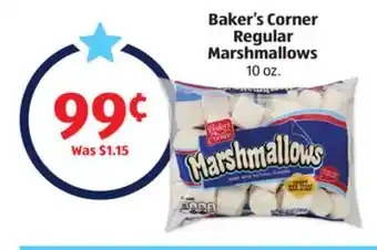 Aldi Baker's Corner Regular Marshmallows offer