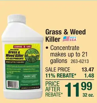 Menards Compare-N-Save Concentrate Grass & Weed Killer - 32 oz offer
