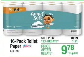 Menards Angel Soft Toilet Paper-16 Mega Rolls offer