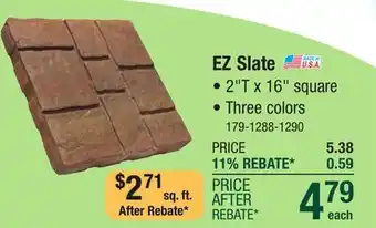 Menards 16 x 16 Sienna EZ Slate Patio Block offer