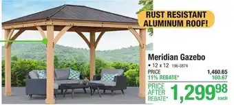 Menards 12' x 12' Meridian Ready to Assemble Gazebo Kit offer
