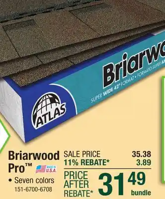 Menards Atlas Briarwood Pro High Definition Blackstone Architectural Roofing Shingles (32.8 sq. ft.) offer