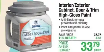 Menards Dutch Boy Dura Clean Cabinet, Door & Trim Interior/Exterior High-Gloss Berrylicious Paint - 1 gal offer
