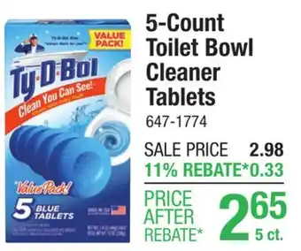 Menards TY-D-Bol In-Tank Toilet Bowl Cleaner Tablets - 5 Count offer