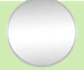 Menards OVE Decors 24W x 24H Round Satin Nickel Framed Mirror offer