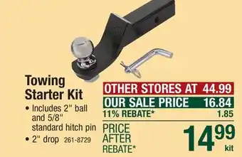 Menards TowSmart Class III 5,000 lb 2 Ball Mount Trailer Hitch (2 Drop) offer
