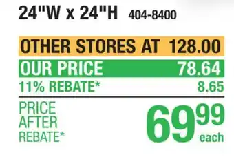 Menards Performax 24W x 24H White Left Sliding Window with Nailing Flange offer