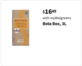 Walgreens Bota Box, 3L offer