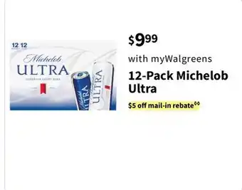 Walgreens 12-Pack Michelob Ultra offer