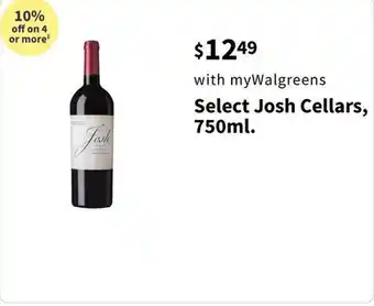 Walgreens Select Josh Cellars, 750ml offer