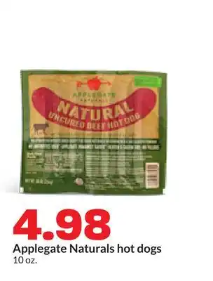 Hy-Vee Applegate Naturals hot dogs offer