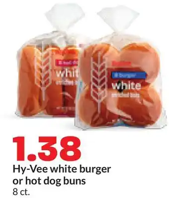 Hy-Vee Hy-Vee white burger or hot dog buns offer