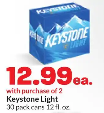 Hy-Vee Keystone Light offer