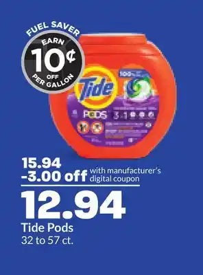 Hy-Vee Tide Pods offer
