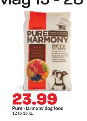 Hy-Vee Pure Harmony dog food offer