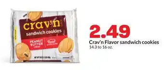 Hy-Vee Crav'n Flavor sandwich cookies offer