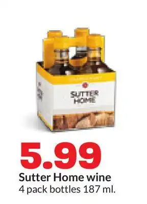 Hy-Vee Sutter Home wine offer