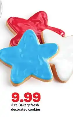 Hy-Vee 3 ct. Bakery fresh decorated cookies offer
