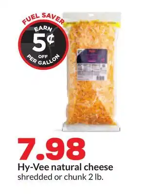 Hy-Vee Hy-Vee natural cheese offer