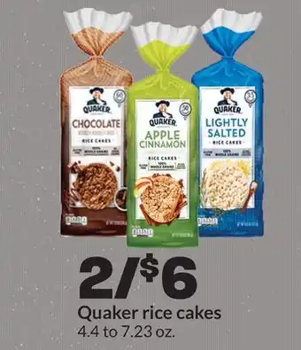 Hy-Vee Quaker rice cakes offer