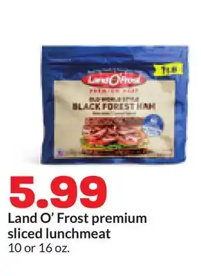 Hy-Vee Land O'Frost premium sliced lunchmeat offer