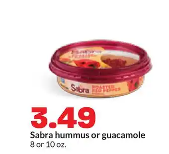 Hy-Vee Sabra hummus or guacamole offer