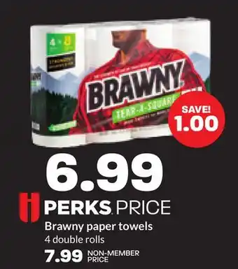 Hy-Vee Brawny paper towels offer