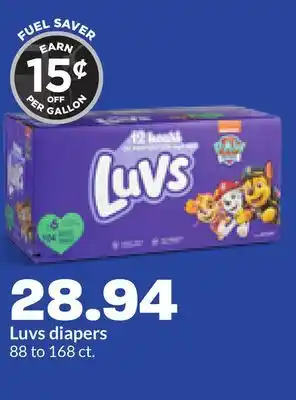 Hy-Vee Luvs diapers offer