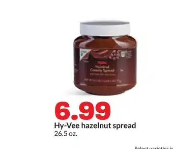 Hy-Vee Hy-Vee hazelnut spread offer