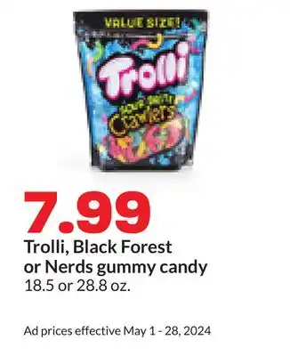 Hy-Vee Trolli, Black Forest or Nerds gummy candy offer