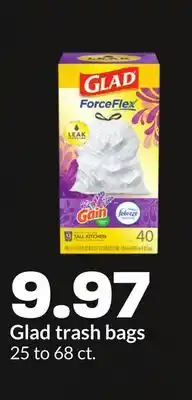 Hy-Vee Glad trash bags offer