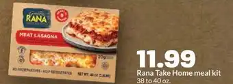 Hy-Vee Rana Take Home meal kit offer