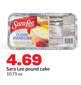 Hy-Vee Sara Lee pound cake offer