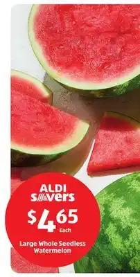 Aldi Large Whole Seedless Watermelon offer