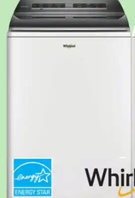 Menards Whirlpool 5.2 - 5.3 cu.ft. White Top Load Washer offer