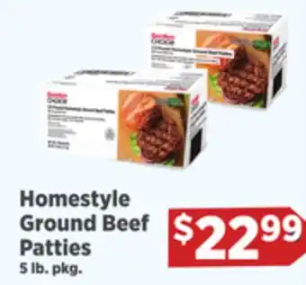 Gordon Food Services Homestyle Ground Beef Patties offer