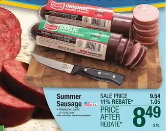 Menards Klement's Original Summer Sausage - 2 lb offer