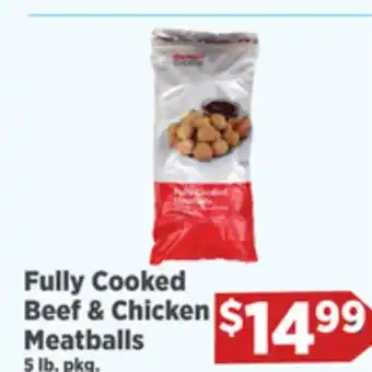 Fully Cooked Beef & Chicken Meatballs